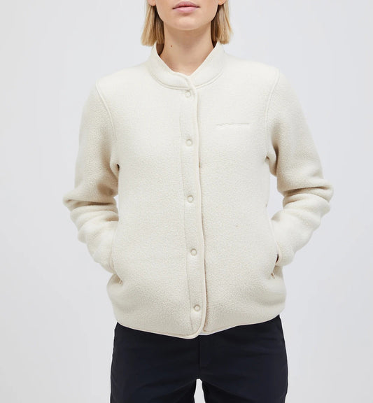 W Fleece Snap Cardigan