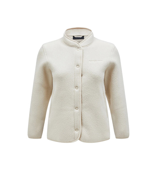 W Fleece Snap Cardigan