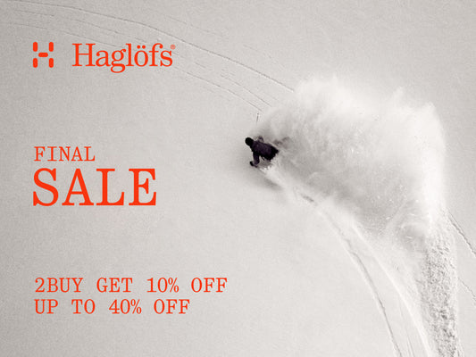 Haglöfs ファイナルセールスタート 2buy for 10%OFF