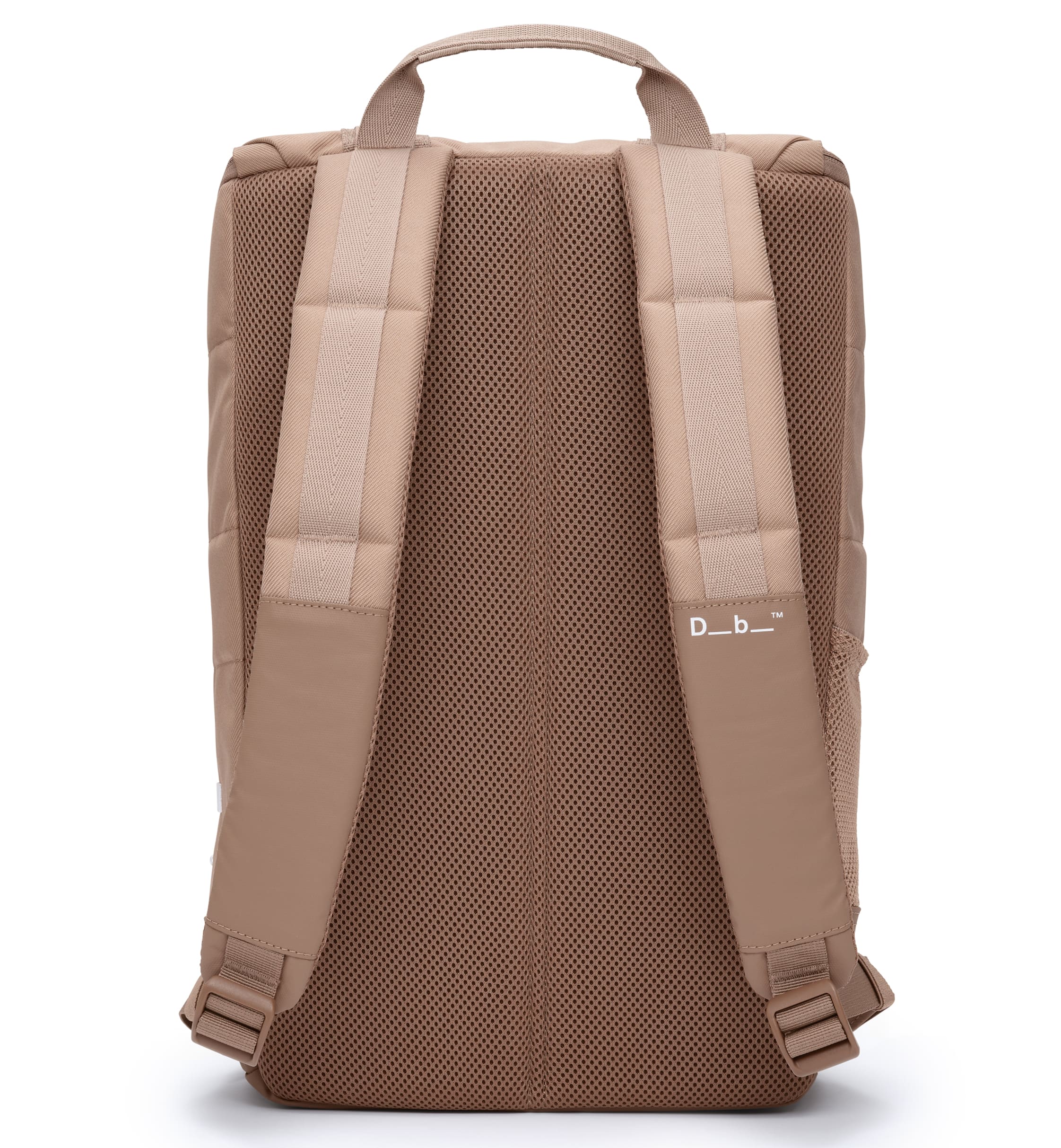 Db Hauler Backpack 25L バックパックの後画像。旅行やスポーツなどアクティブなシーンに最適な、スタイリッシュで多機能なバックパックです。色はAffogato Brownt