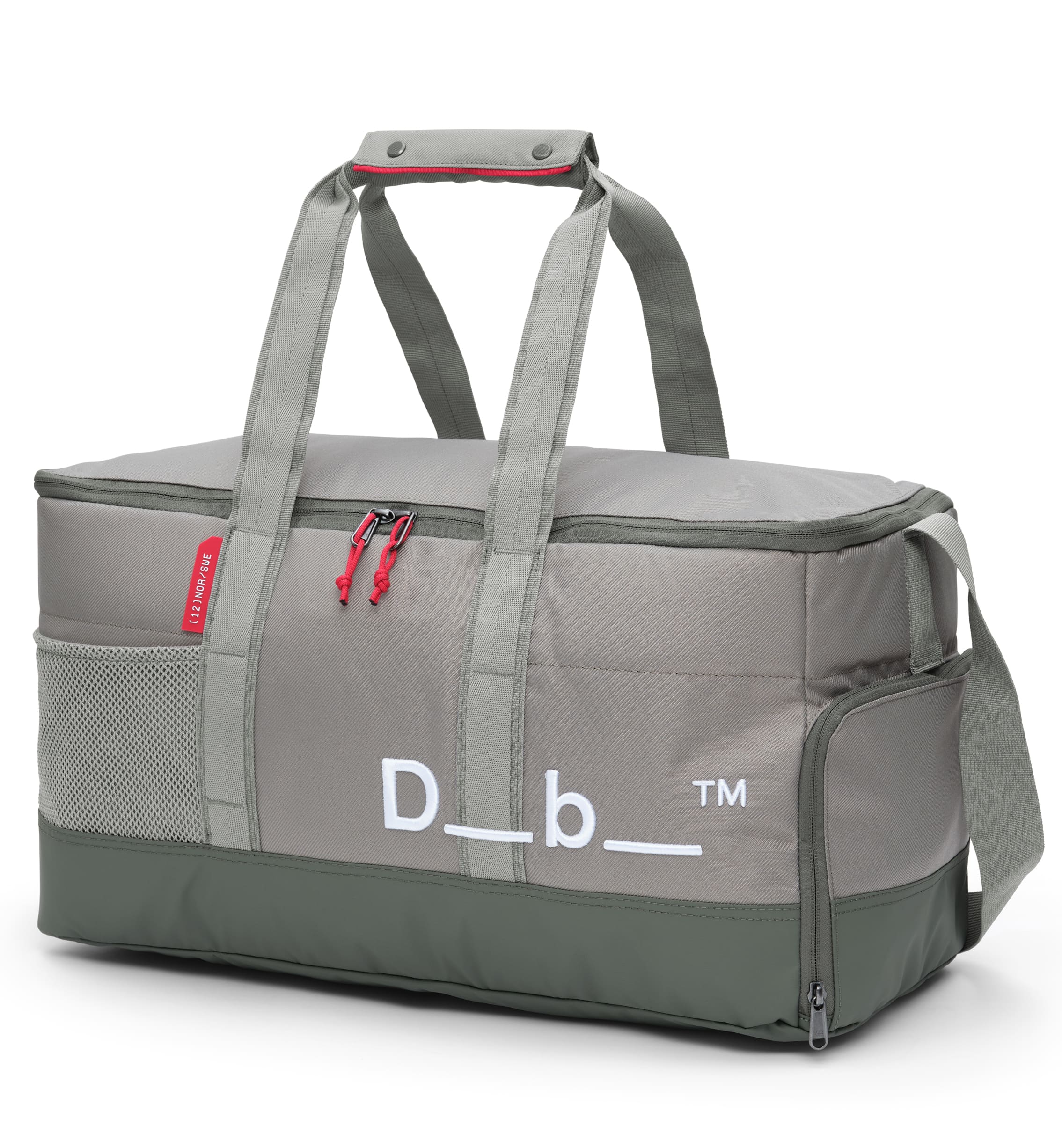 Dbのジムバッグ「Hauler Gym Bag 30L」の全体画像。スポーツや旅行などアクティブなシーンに最適な、男女兼用のダッフルバッグです。色はBasil Green