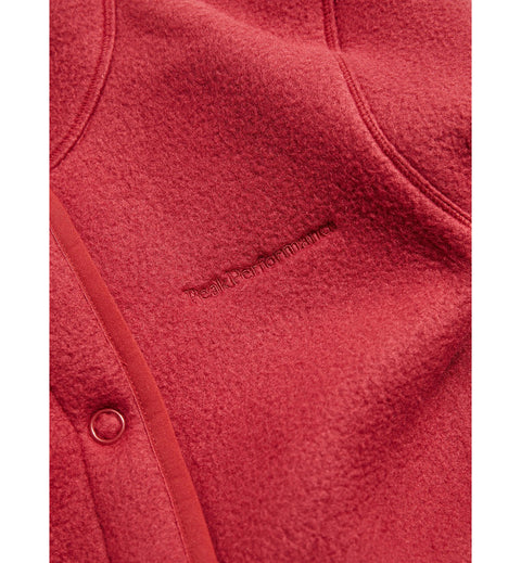 W Fleece Snap Cardigan