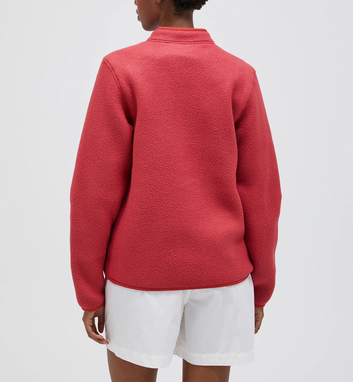 W Fleece Snap Cardigan