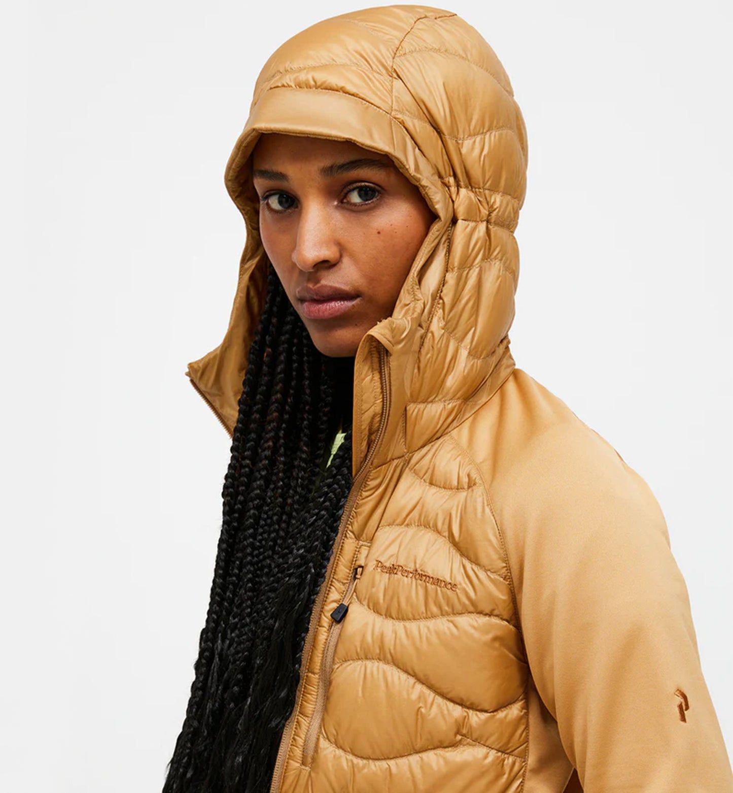 W Helium Down Hybrid Hood