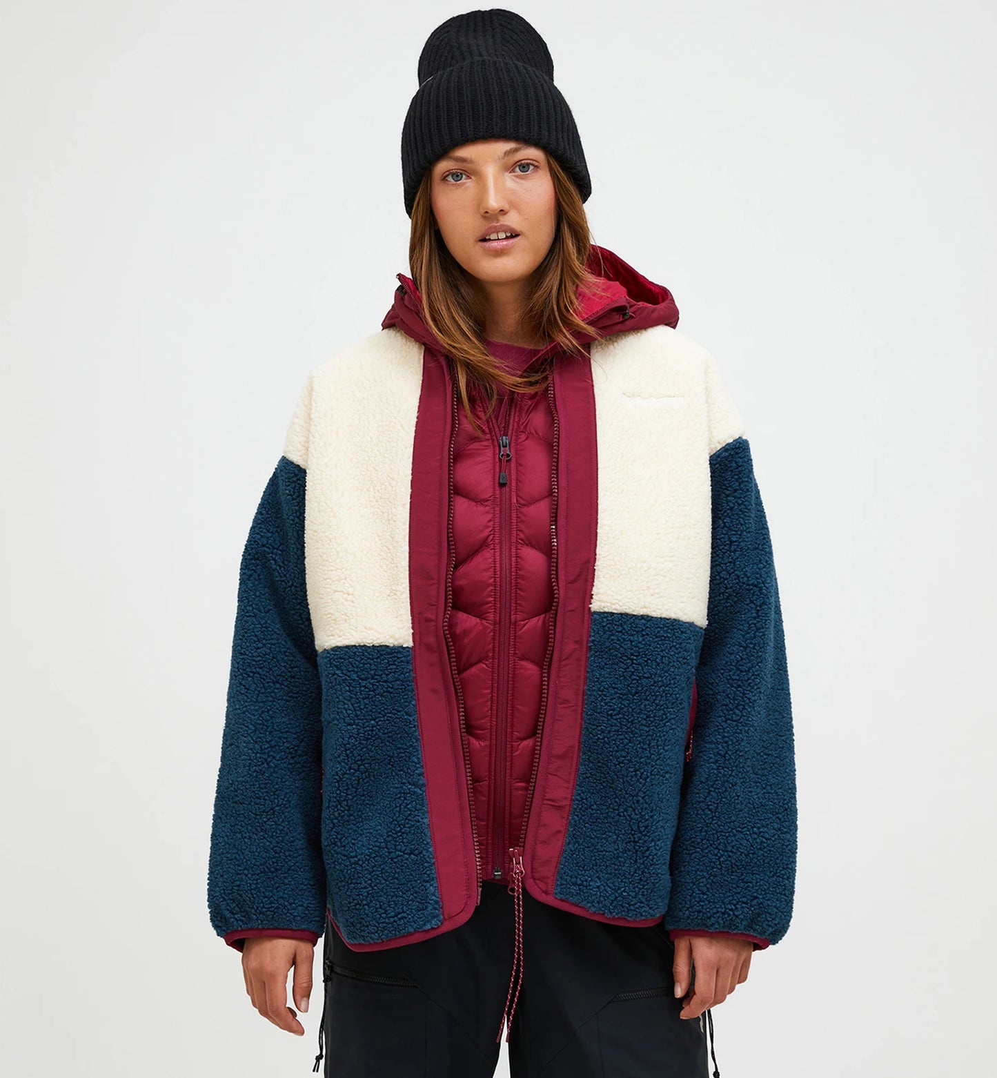 W Heavy Pile Oversized Cardigan